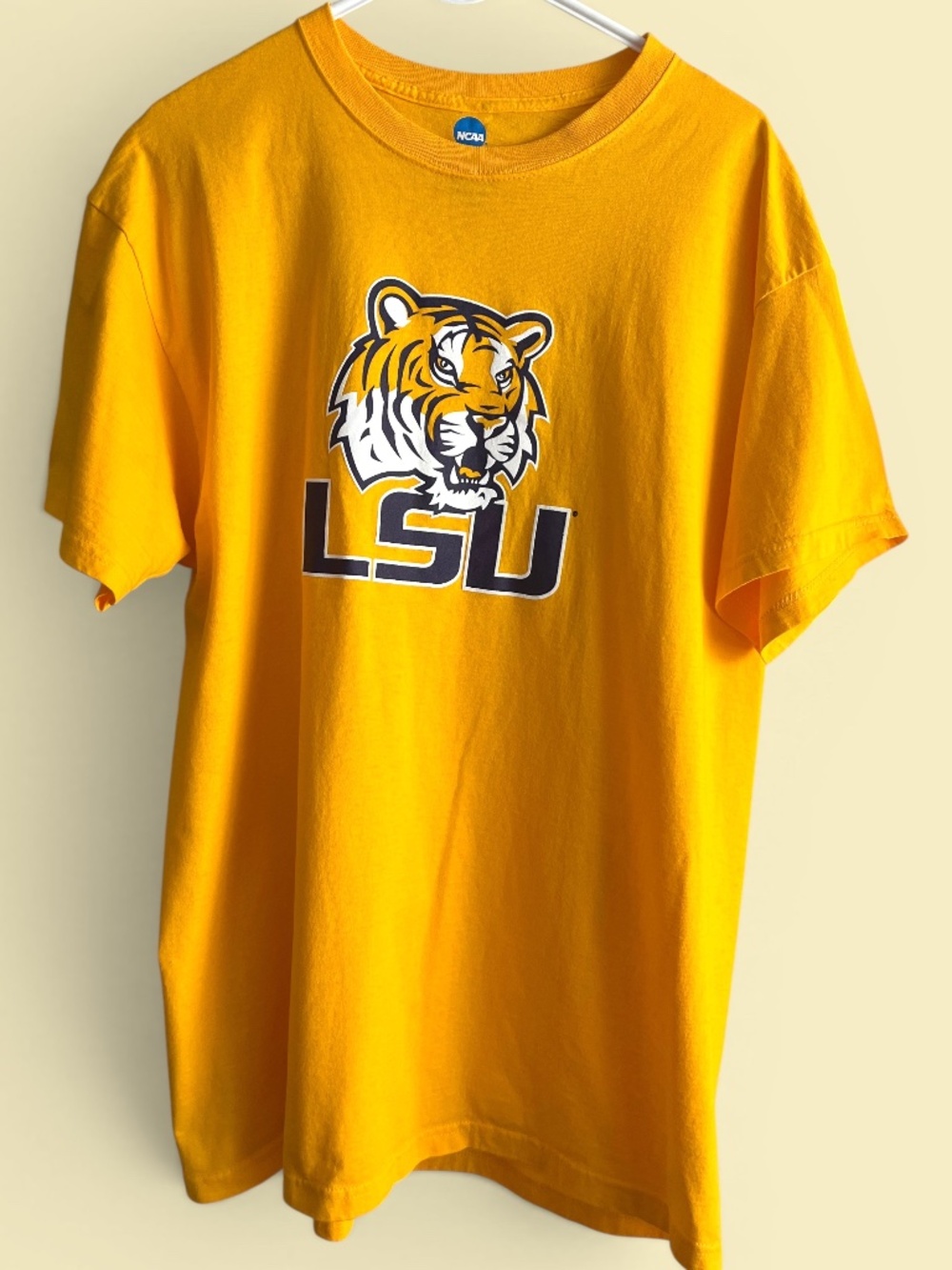 LSU Tigers Gold Cotton Tee Size XL
